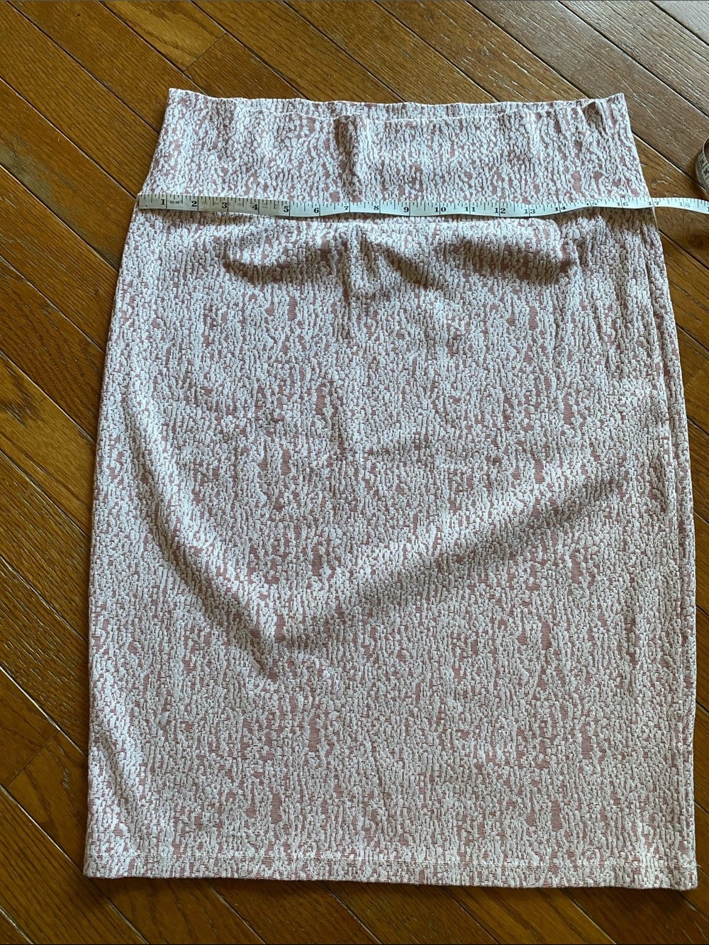 LuLaRoe Blush Pink Textured Pencil Skirt